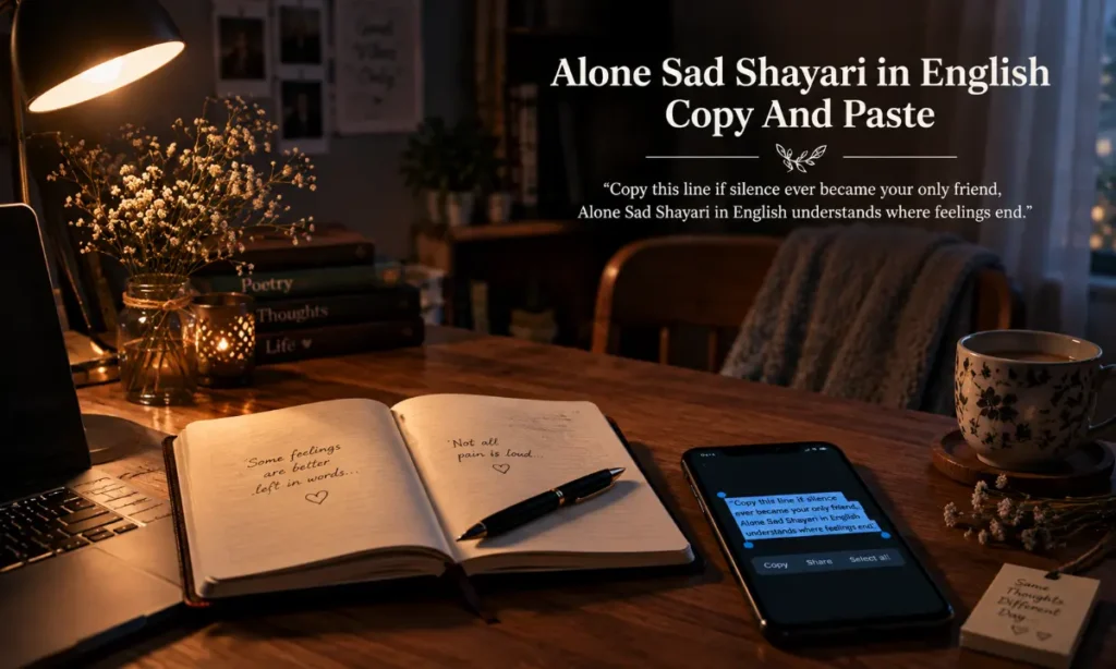 Alone Sad Shayari in English Copy And Paste