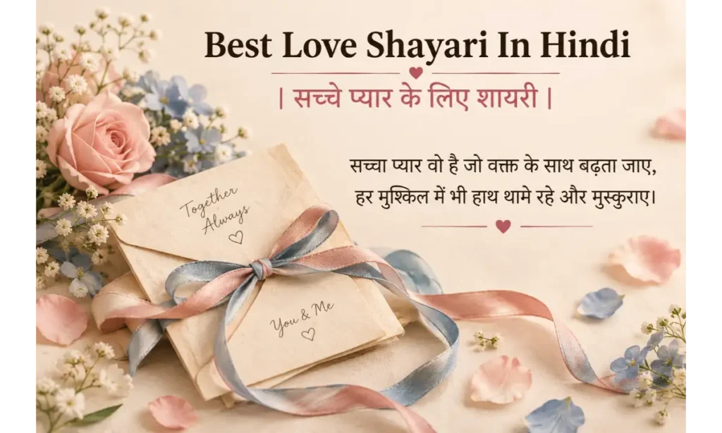 Best Love Shayari In Hindi