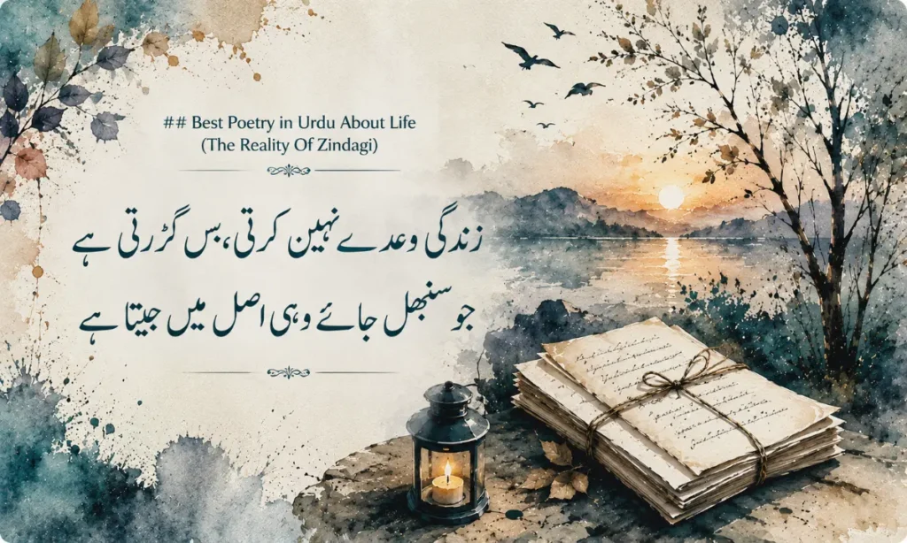 Best Poetry in Urdu About Life (The Reality Of Zindagi)