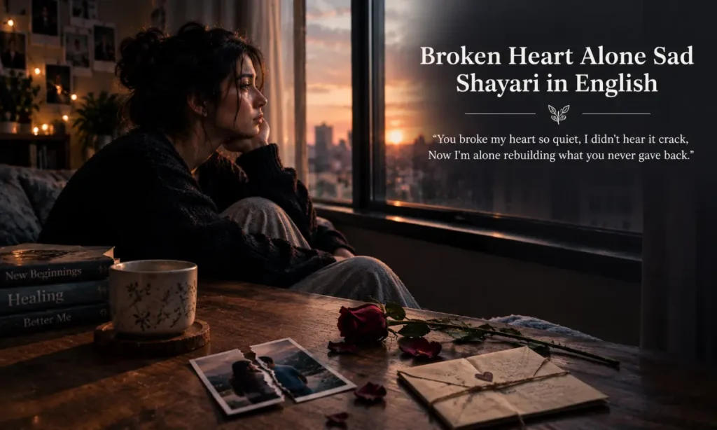 Broken Heart Alone Sad Shayari in English