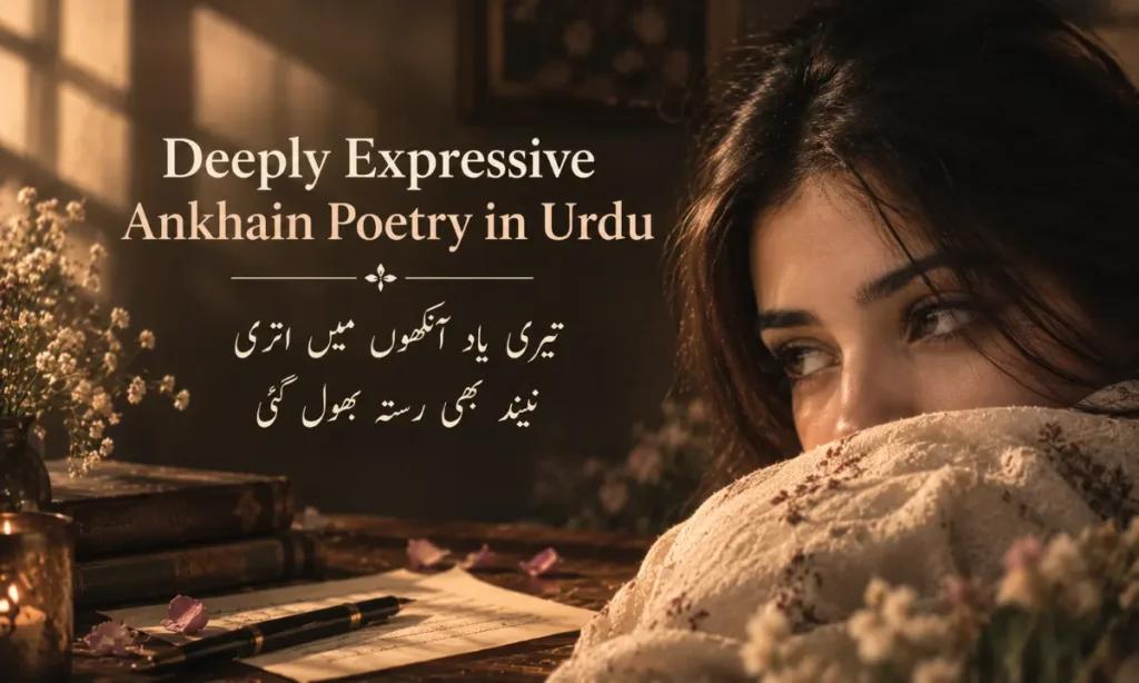 Deeply Expressive Ankhain Poetry in Urdu
