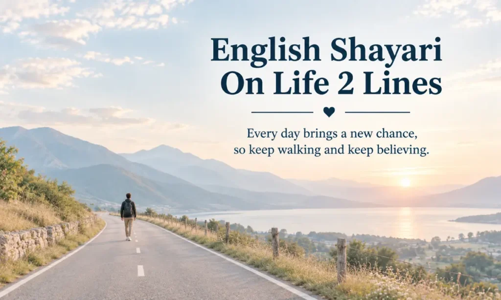 English Shayari On Life 2 Lines