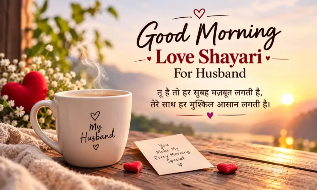 Good Morning Love Shayari For Husband