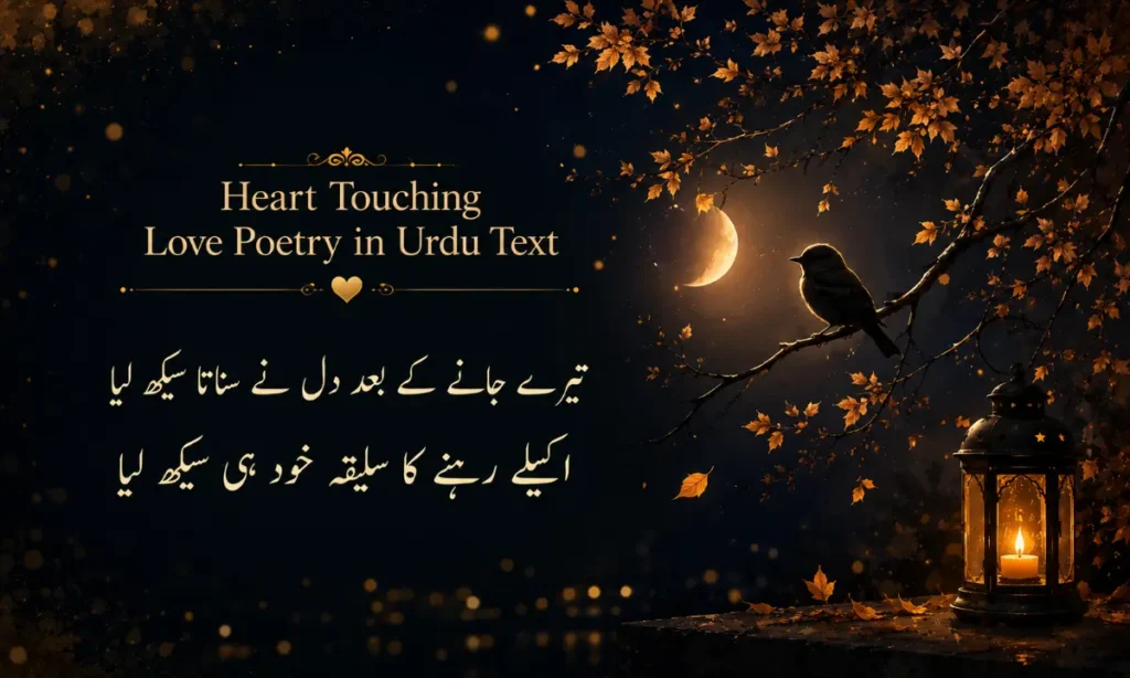Heart Touching Love Poetry in Urdu Text