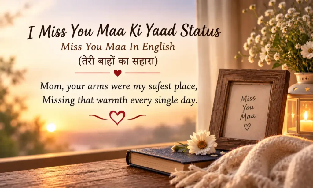 I Miss You Maa Ki Yaad Status | Miss You Maa In English (तेरी बाहों का सहारा)