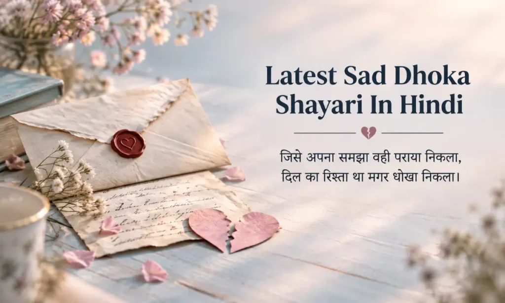 Latest Sad Dhoka Shayari In Hindi