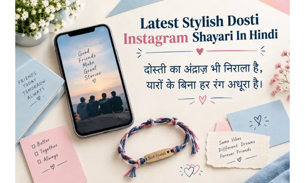Latest Stylish Dosti Instagram Shayari In Hindi