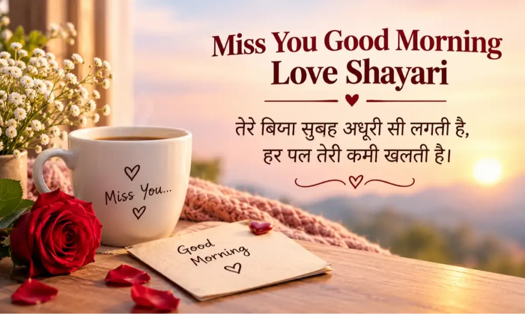 Miss You Good Morning Love Shayari