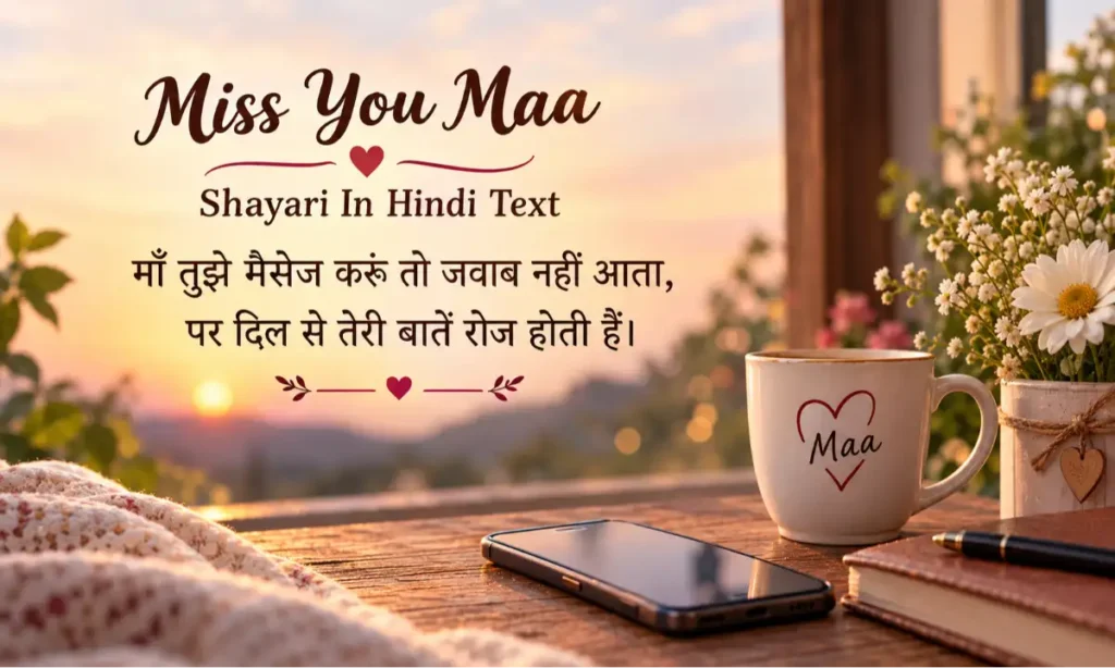 Miss You Maa Shayari In Hindi Text