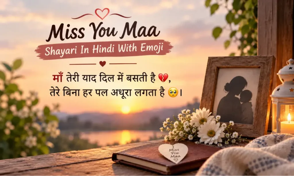 Miss You Maa Shayari In Hindi With Emoji