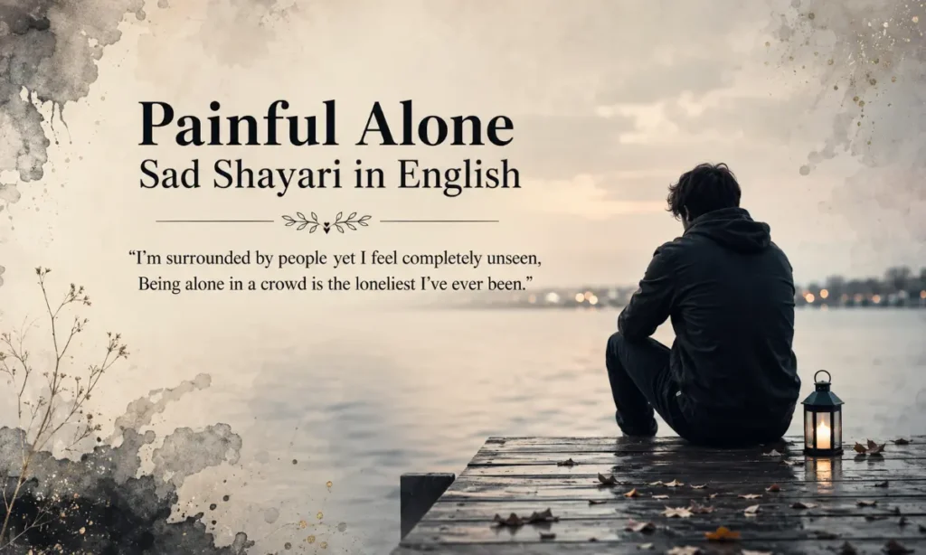 Painful Alone Sad Shayari in Englishh