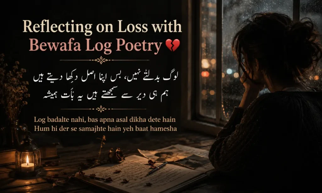 Reflecting on Loss with Bewafa Log Poetry