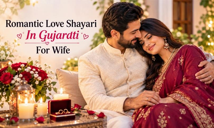 Romantic Love Shayari In Gujarati For Wife