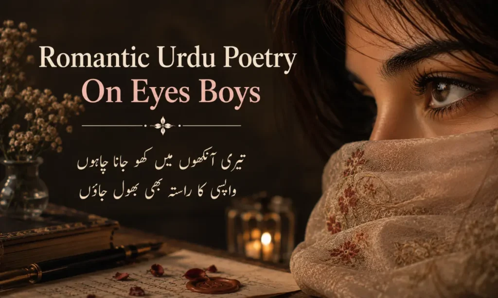 Romantic Urdu Poetry On Eyes Boys