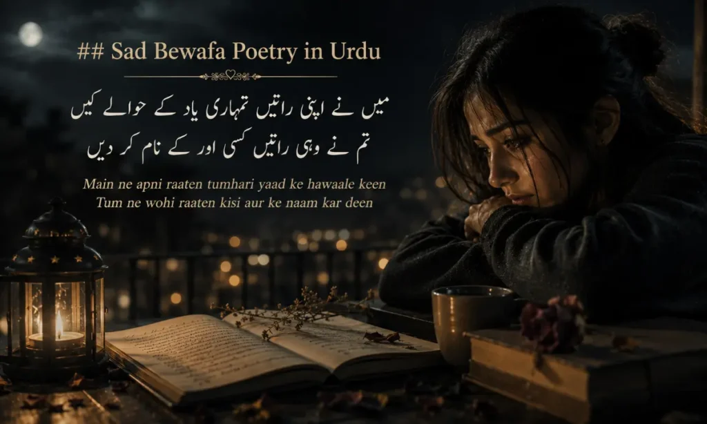 Sad Bewafa Poetry in Urdu