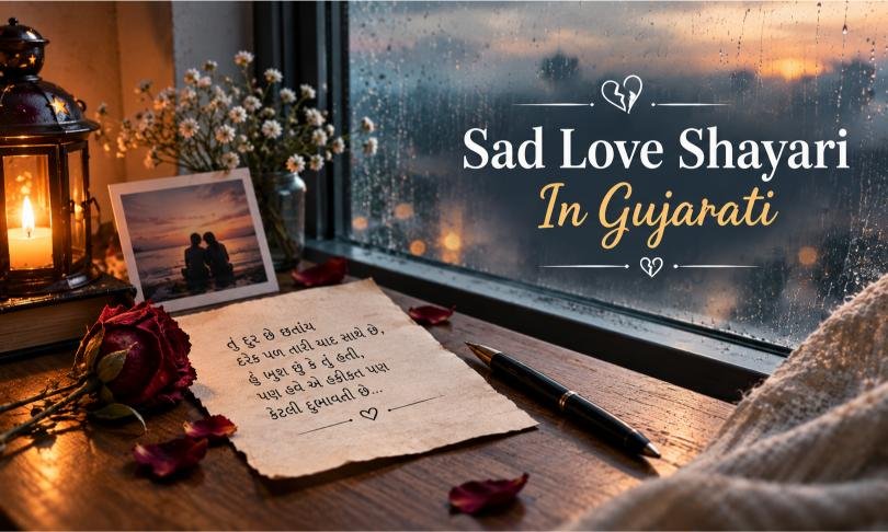 Sad Love Shayari In Gujarati
