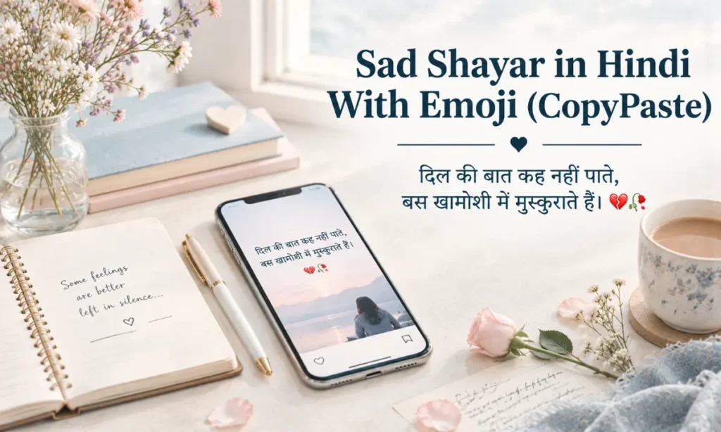 Sad Shayar in Hindi With Emoji (CopyPaste)