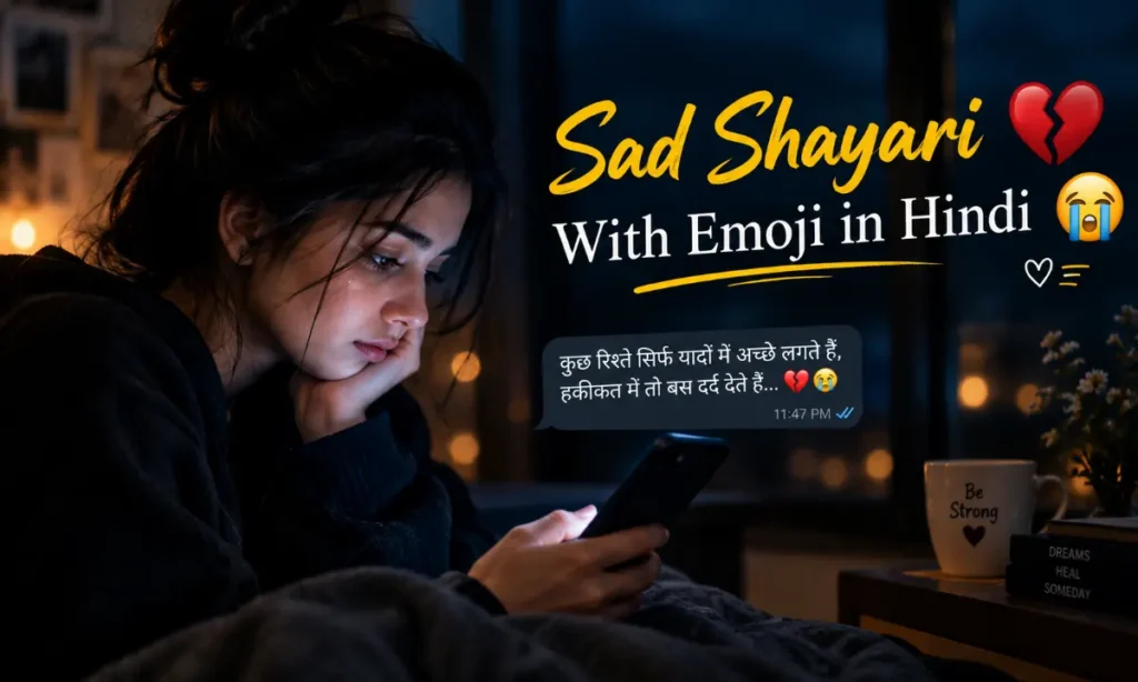 Sad Shayari With Emoji in Hindi