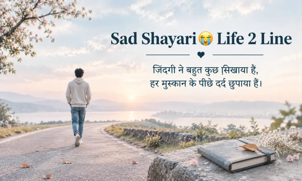 Sad Shayari😭 Life 2 Line