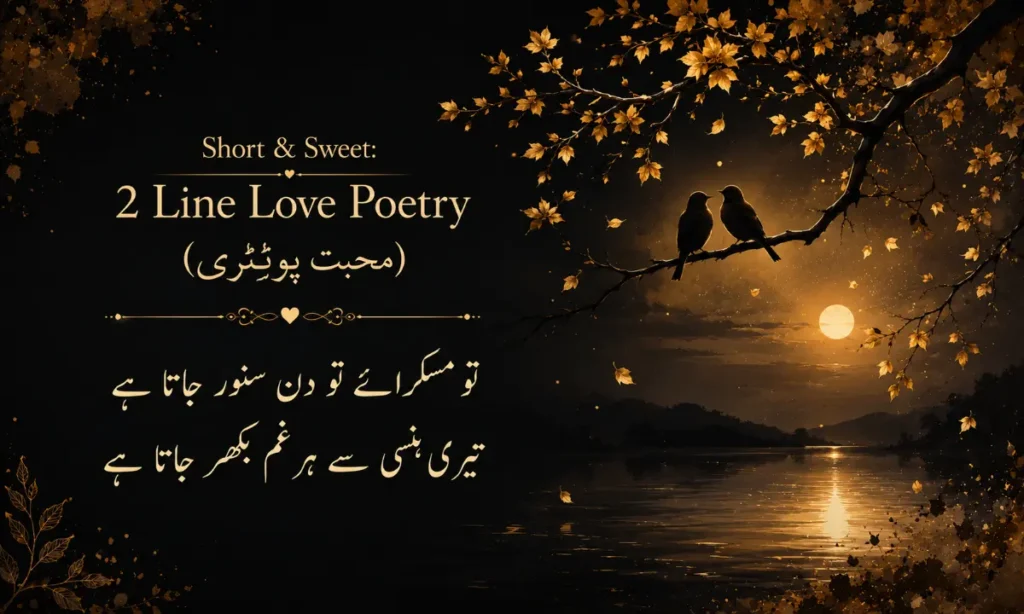 Short & Sweet 2 Line Love Poetry (محبت پوئِٹْری)