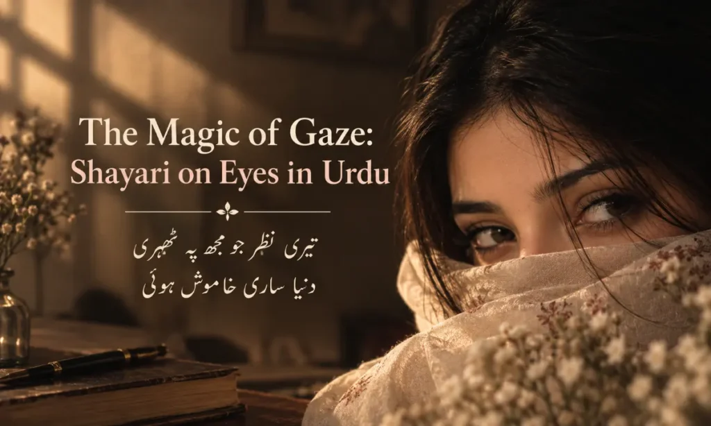 The Magic of Gaze Shayari on Eyes in Urdu