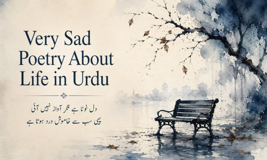 Very Sad Poetry About Life in Urdu