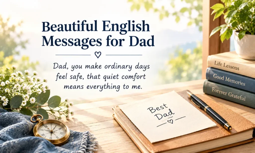 beautiful english message for dad