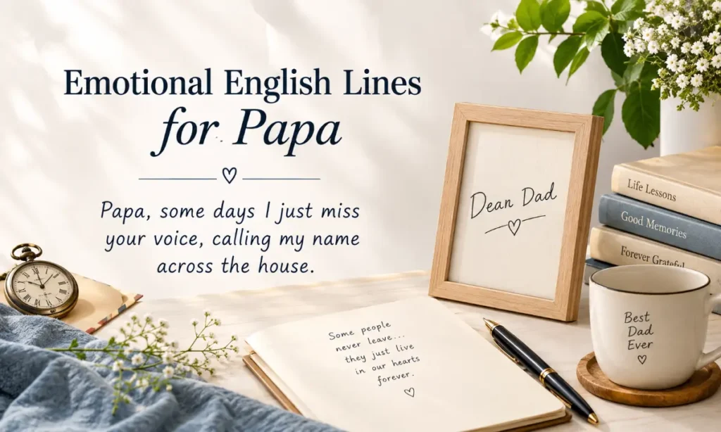 emotional english lines for papa