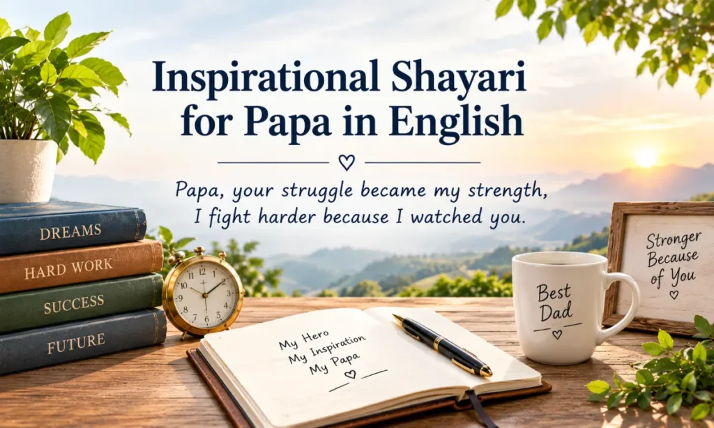 inspirational shayari for papa in english