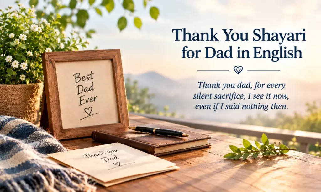 thank you shayari for dad in english