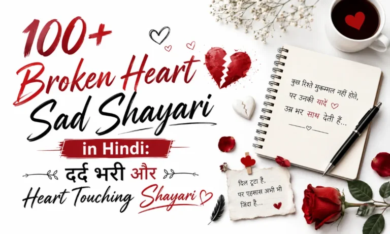 100+ Broken Heart Sad Shayari in Hindi दर्द भरी और Heart Touching Shayari