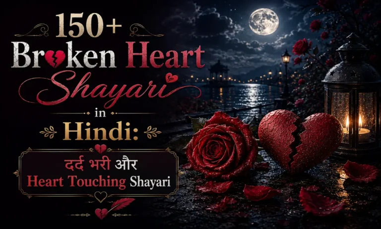 150+ Broken Heart Shayari in Hindi दर्द भरी और Heart Touching Shayari..