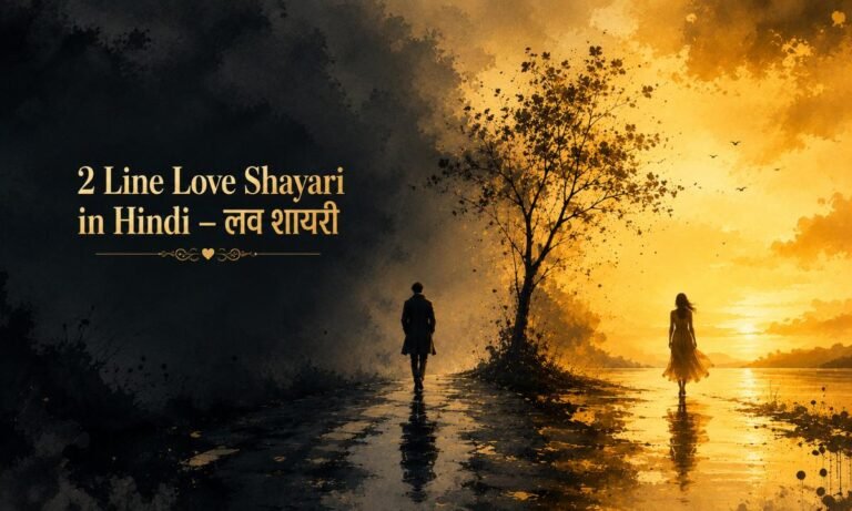 2 Line in Hindi – लव शायरी