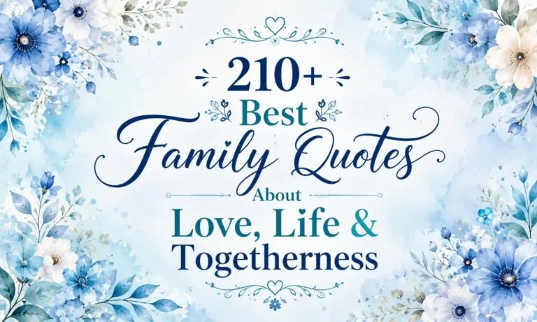 210+ Best Family Quotes About Love, Life & Togetherness