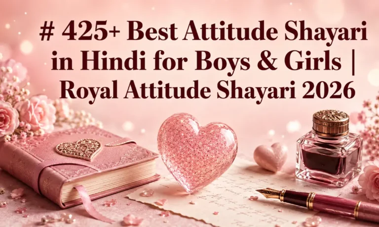 425+ Best Attitude Shayari in Hindi for Boys & Girls Royal Attitude Shayari 2026