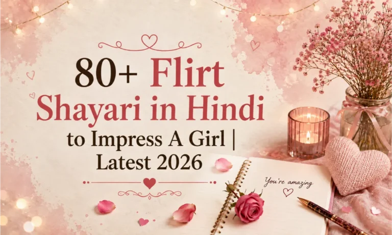 80+ Flirt Shayari in Hindi to Impress A Girl _ Latest 2026