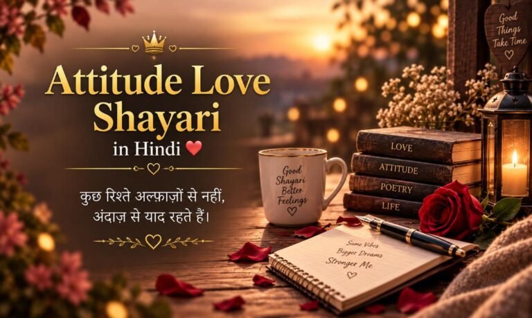 Attitude Love Shayari in Hindi ❤️ Romantic Lines