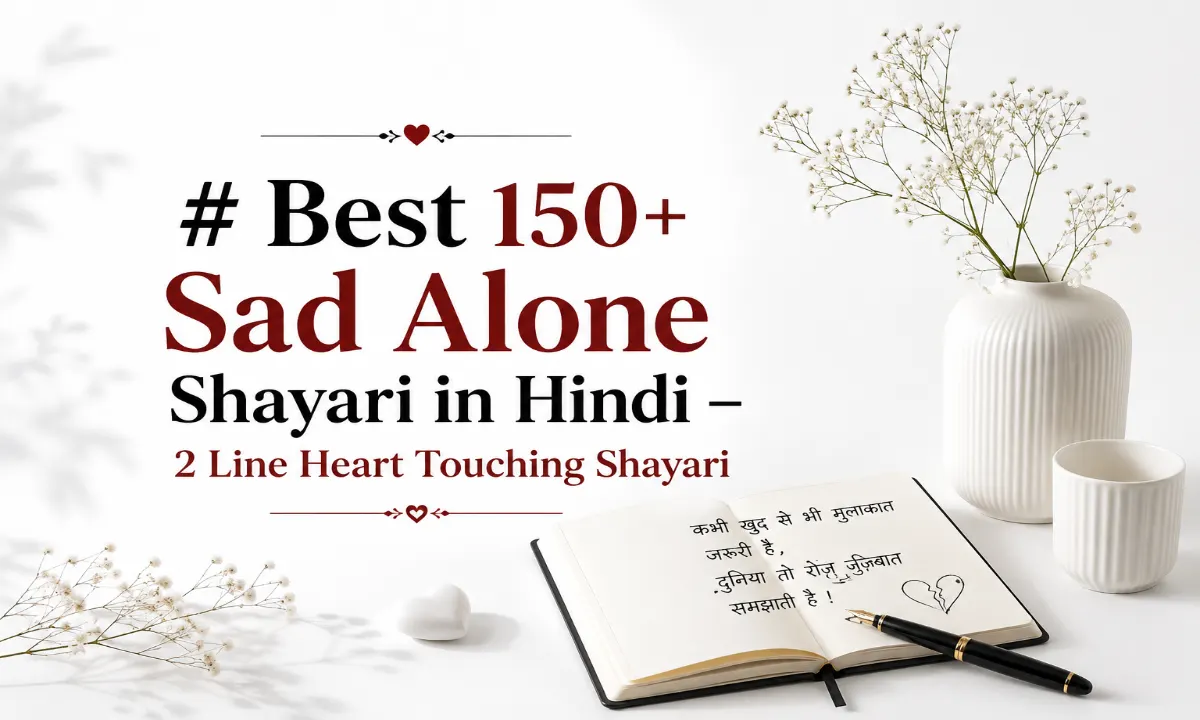 Best 150+ Sad Alone Shayari in Hindi – 2 Line Heart Touching Shayari