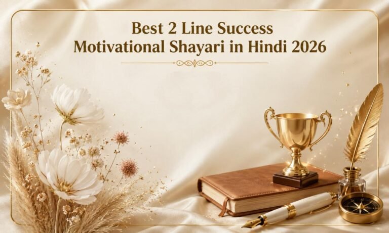 Best 2 Line Success Motivational Shayari in Hindi 2026