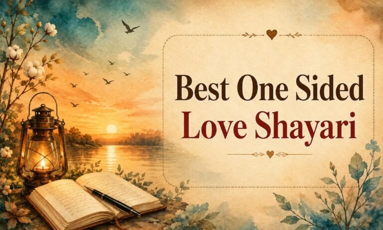 Best One Sided Love Shayari