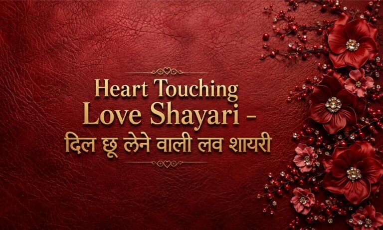 Heart Touching Love Shayari – दिल छू लेने वाली लव शायरी