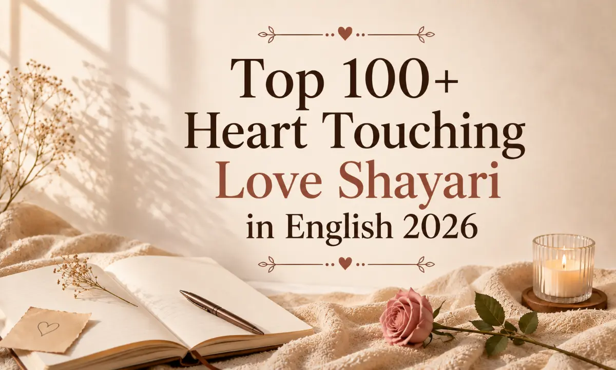 Top 100+ Heart Touching Love Shayari in English 2026