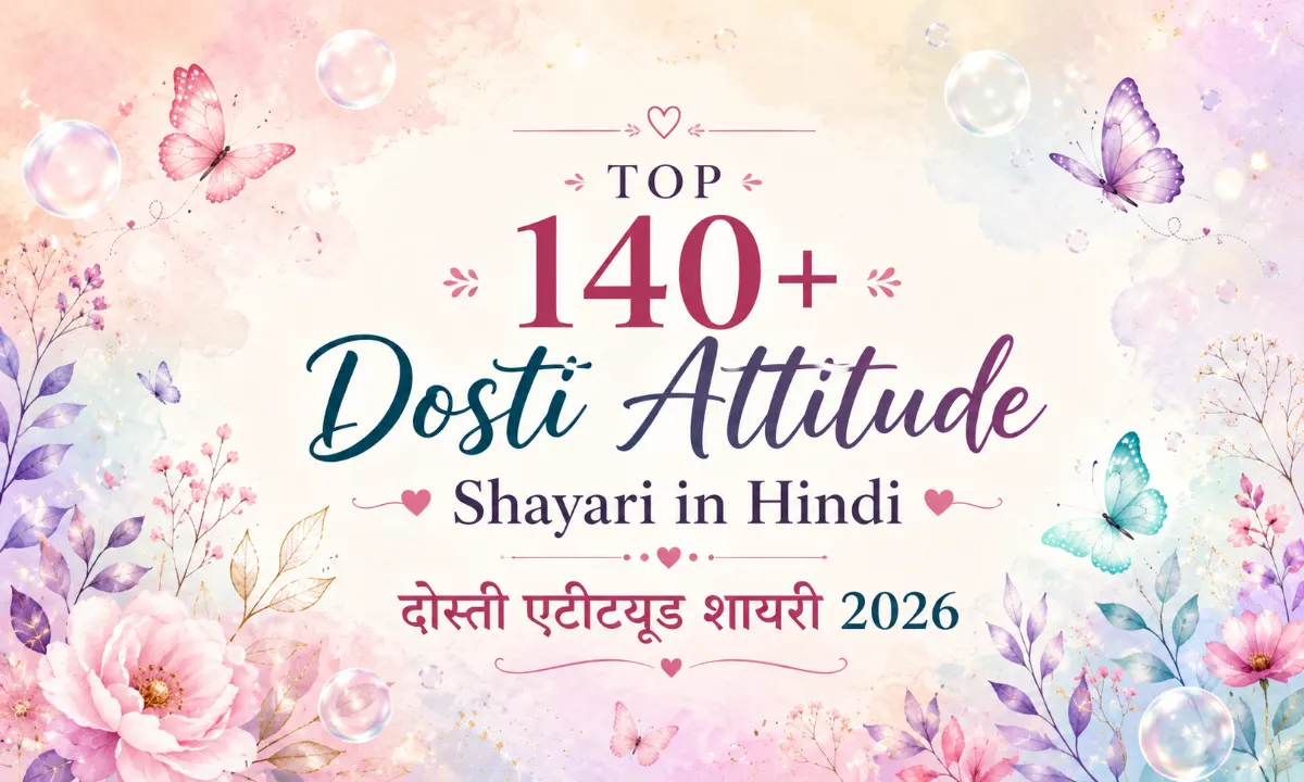 Top 140+ Dosti Attitude Shayari in Hindi | दोस्ती एटीट्यूड शायरी 2026
