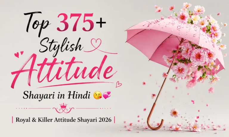 Top 375+ Stylish Attitude Shayari in Hindi 😘💞 Royal & Killer Attitude Shayari 2026