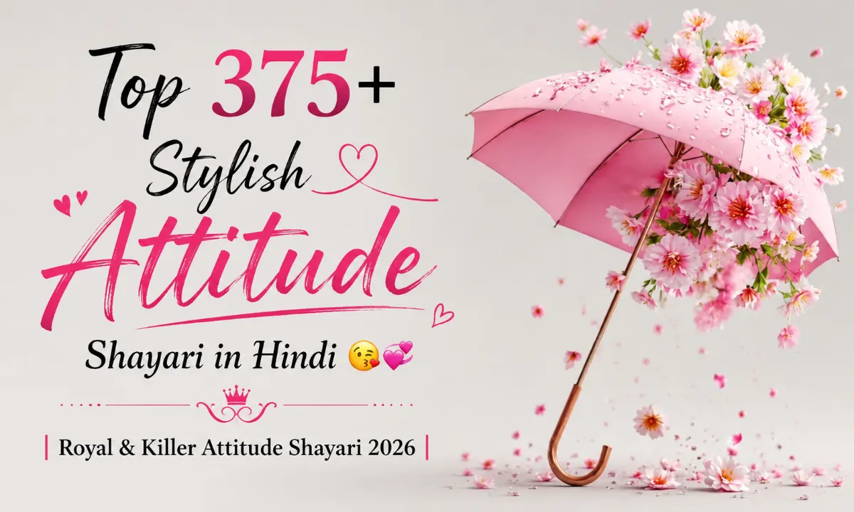 Top 375+ Stylish Attitude Shayari in Hindi 😘💞 Royal & Killer Attitude Shayari 2026