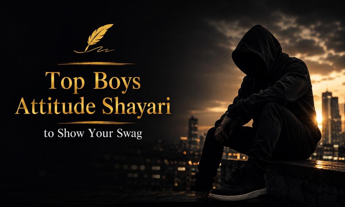 Top Boys Attitude Shayari to Show Your Swag