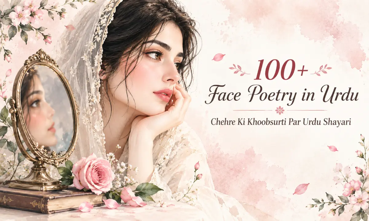 100+ Face Poetry in Urdu | Chehre Ki Khoobsurti Par Urdu Shayari
