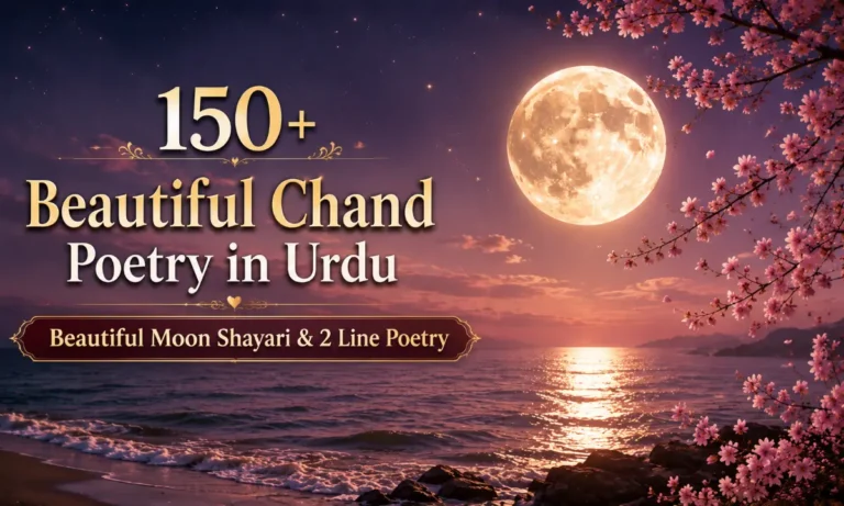 150+ Beautiful Chand Poetry in Urdu Beautiful Moon Shayari & 2 Line Poetry