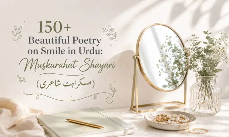 150+ Beautiful Poetry on Smile in Urdu Muskurahat Shayari (مسکراہٹ شاعری)