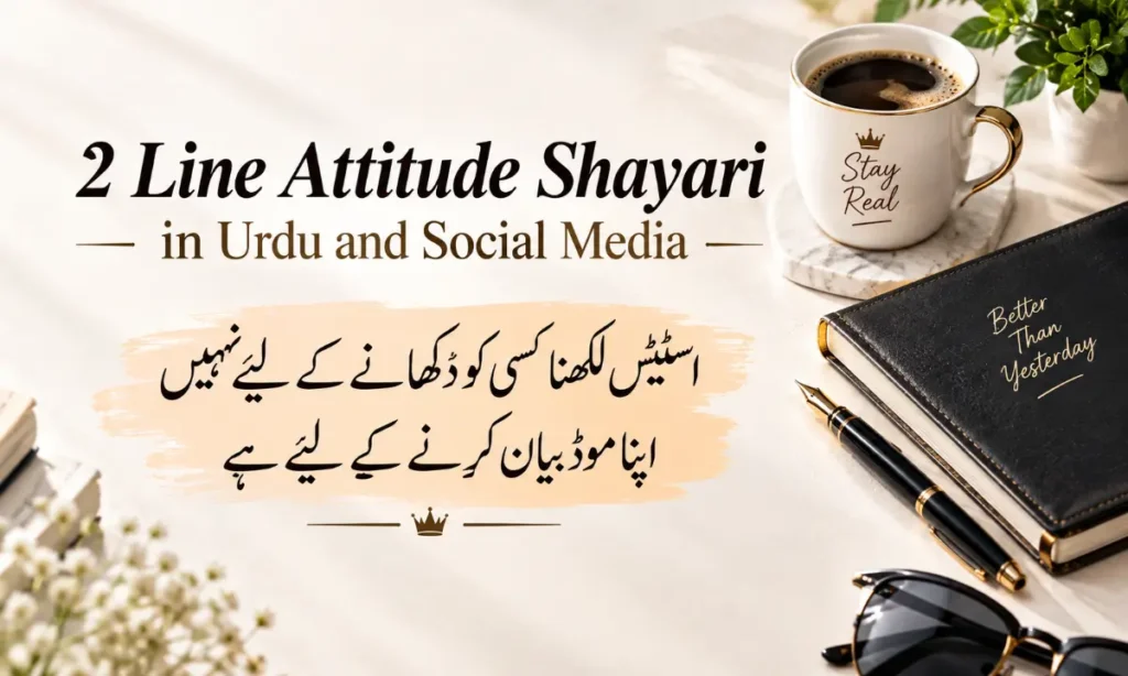 2 Line Attitude Shayari in Urdu and Social Media